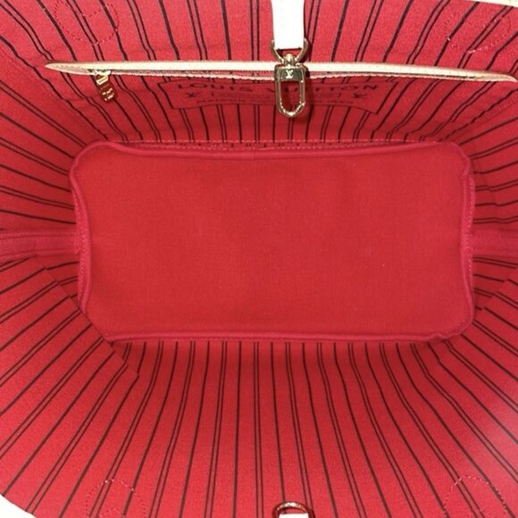 Authentic NEW LOUIS VUITTON Monogram Neverfull MM M41177 cerise red cherry bag - Picture 8 of 10